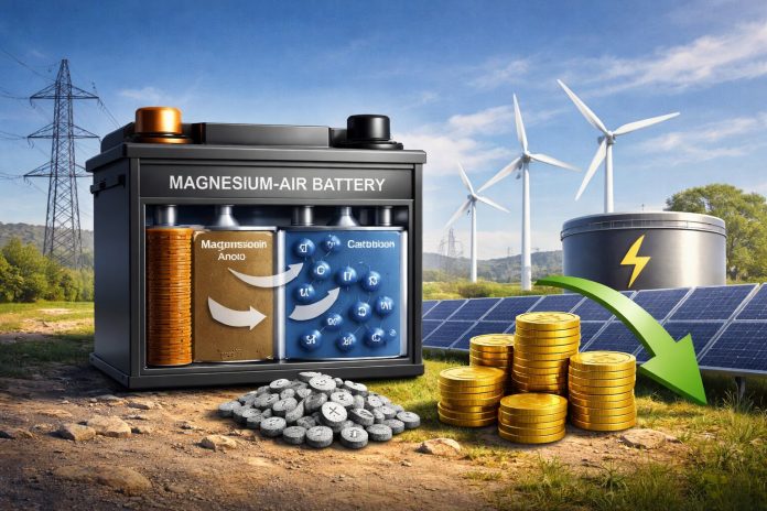 magnesium-luft-akku magnesium-luft-batterie